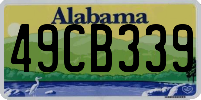 AL license plate 49CB339