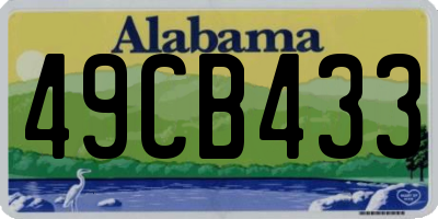 AL license plate 49CB433