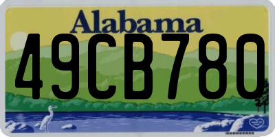 AL license plate 49CB780