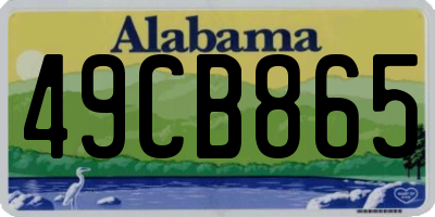 AL license plate 49CB865
