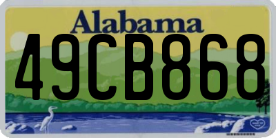 AL license plate 49CB868