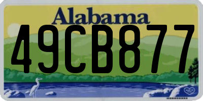 AL license plate 49CB877