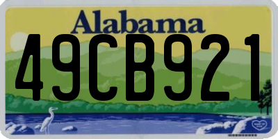 AL license plate 49CB921