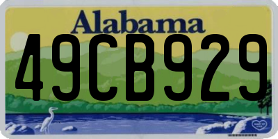 AL license plate 49CB929