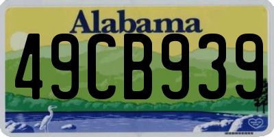 AL license plate 49CB939