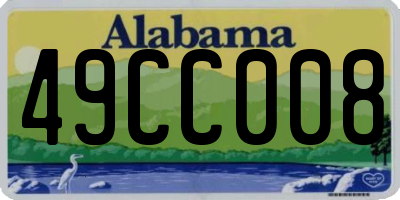 AL license plate 49CC008
