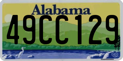 AL license plate 49CC129