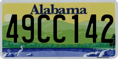 AL license plate 49CC142