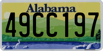 AL license plate 49CC197