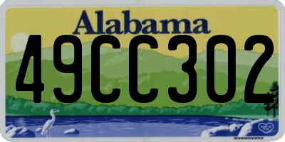 AL license plate 49CC302