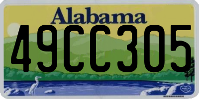 AL license plate 49CC305