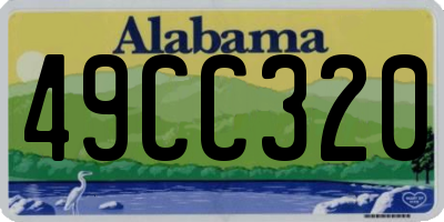 AL license plate 49CC320