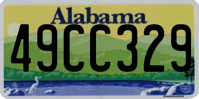 AL license plate 49CC329