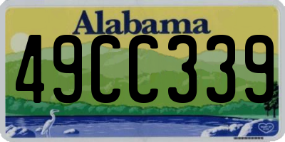 AL license plate 49CC339