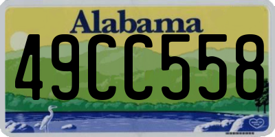 AL license plate 49CC558