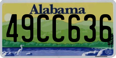 AL license plate 49CC636