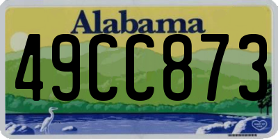 AL license plate 49CC873