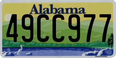 AL license plate 49CC977