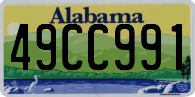 AL license plate 49CC991