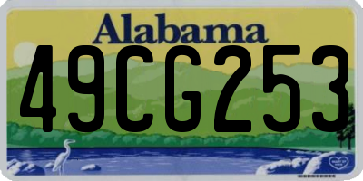AL license plate 49CG253