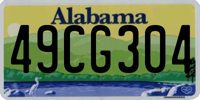 AL license plate 49CG304