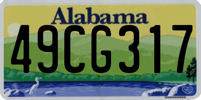 AL license plate 49CG317