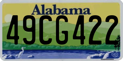 AL license plate 49CG422