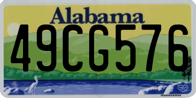 AL license plate 49CG576