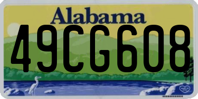 AL license plate 49CG608