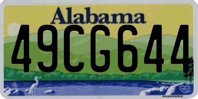 AL license plate 49CG644