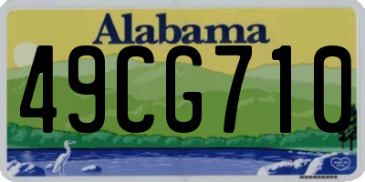 AL license plate 49CG710