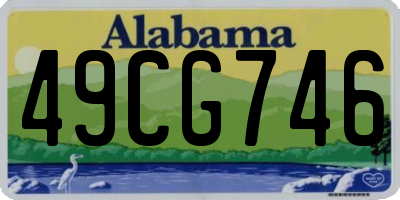 AL license plate 49CG746