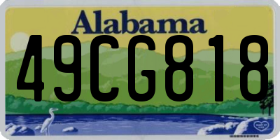 AL license plate 49CG818