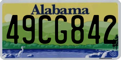 AL license plate 49CG842