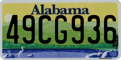 AL license plate 49CG936