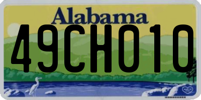 AL license plate 49CH010
