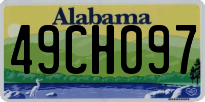 AL license plate 49CH097