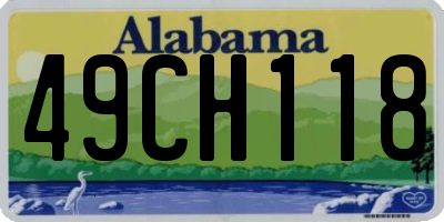 AL license plate 49CH118