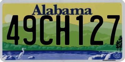 AL license plate 49CH127