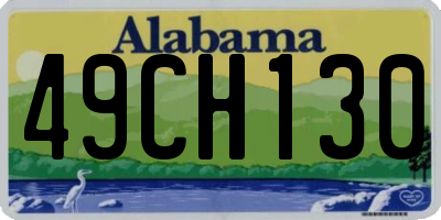 AL license plate 49CH130