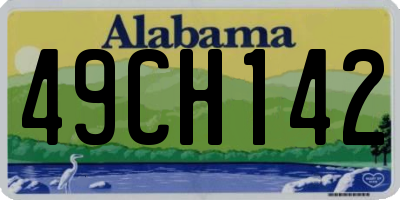 AL license plate 49CH142