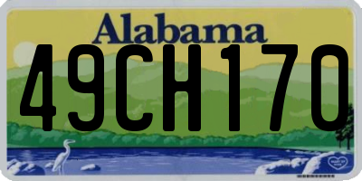 AL license plate 49CH170