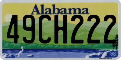 AL license plate 49CH222