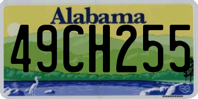 AL license plate 49CH255