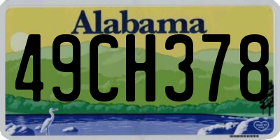 AL license plate 49CH378