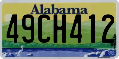 AL license plate 49CH412