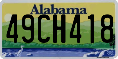 AL license plate 49CH418