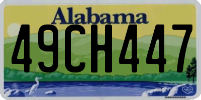 AL license plate 49CH447