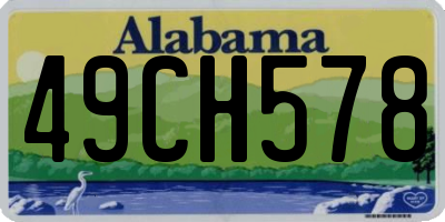 AL license plate 49CH578