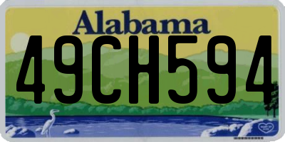 AL license plate 49CH594